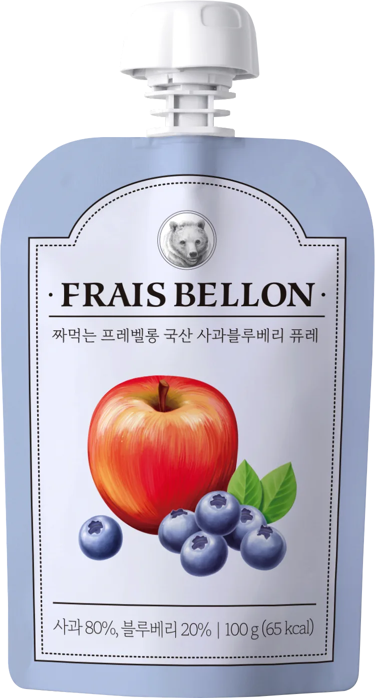 Apple Blueberry Purée (Pouch)