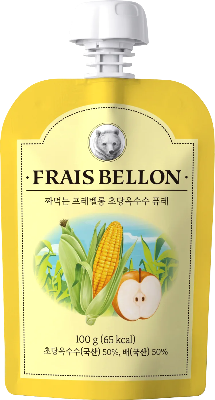 Pear & Sweet Corn Purée (Pouch)